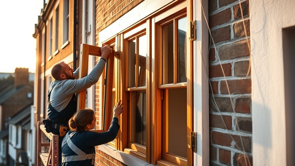 Wooden Window Installation Newport Pagnell